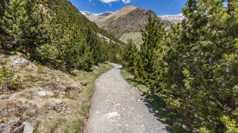Very nice valley from Spain, mountain Pyrenees (name Vall de Nuria) Very nice valley from Spain, mountain Pyrenees (name Vall de Nuria)