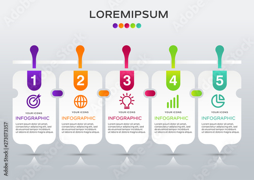 Modern business infographic