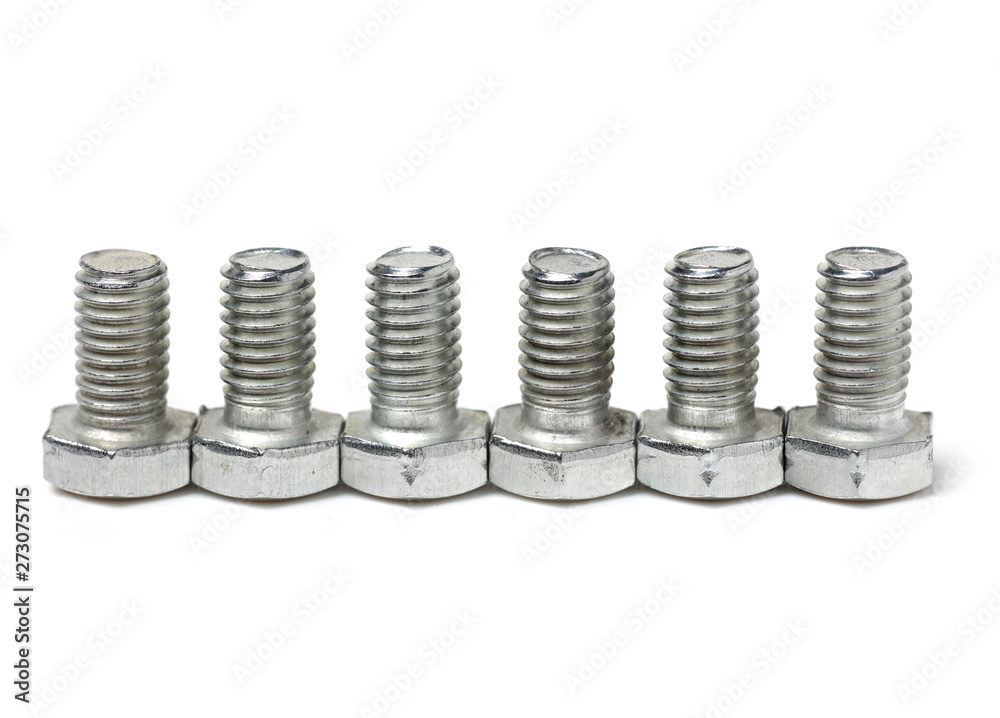 bolt and nut isolated on white background bolt and nut isolated on white background