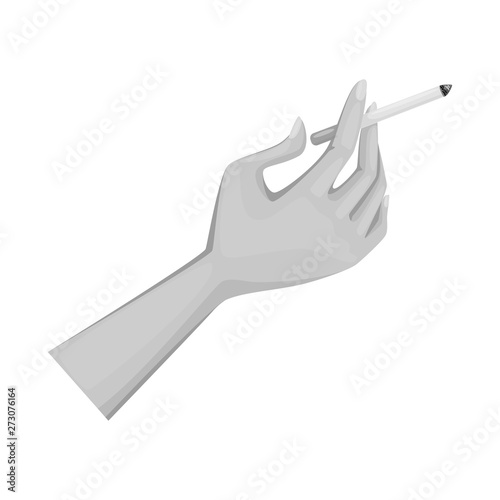 Isolated object of hand and arm icon. Set of hand and break stock vector illustration.