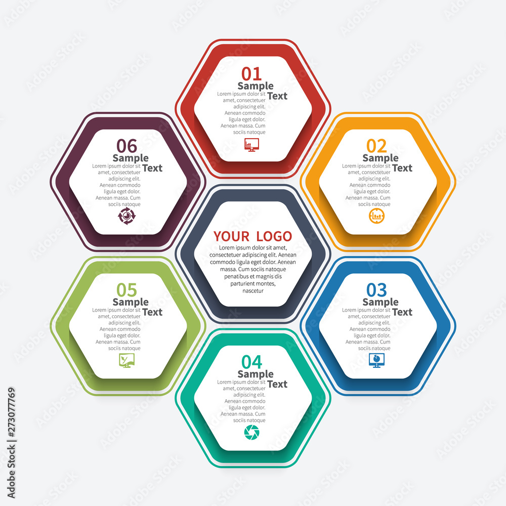 Abstract 3D Paper Infographics. Business template .Vector illustration