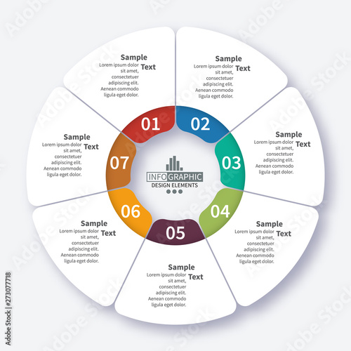 Abstract 3D Paper Infographics. Business template .Vector illustration