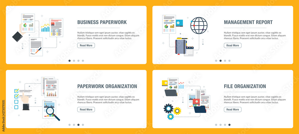 Business paperwork organization, review and data file.