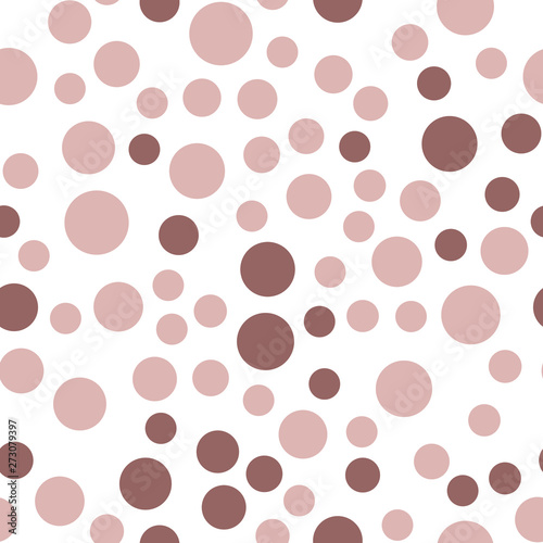 Abstract simple circles seamless pattern. Minimalistic elements wallpaper.