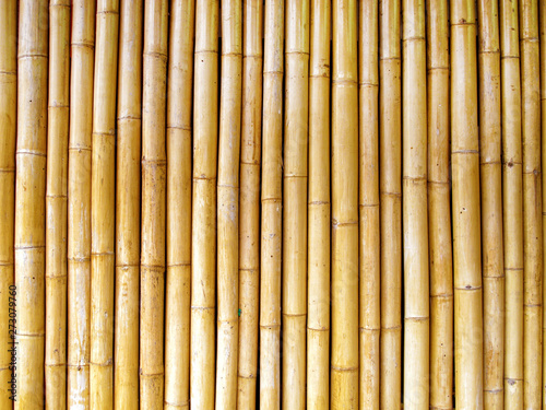 Fototapeta Naklejka Na Ścianę i Meble -  close up bamboo fence background