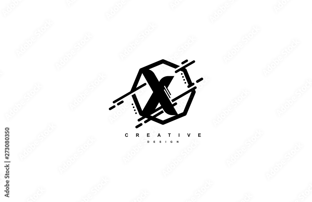 Abstract Letter X Monogram Shape Polygon Logo Abstract Letter X Monogram Shape Polygon Logo