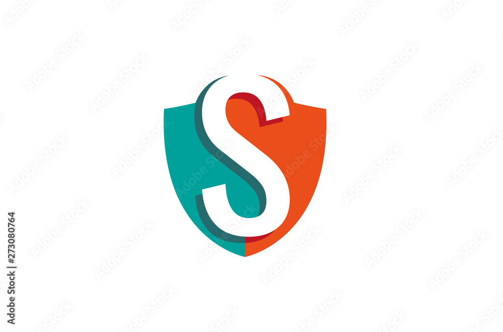 Creative Shield S Letter Logo Design Vector Symbol Illustration Creative Shield S Letter Logo Design Vector Symbol Illustration