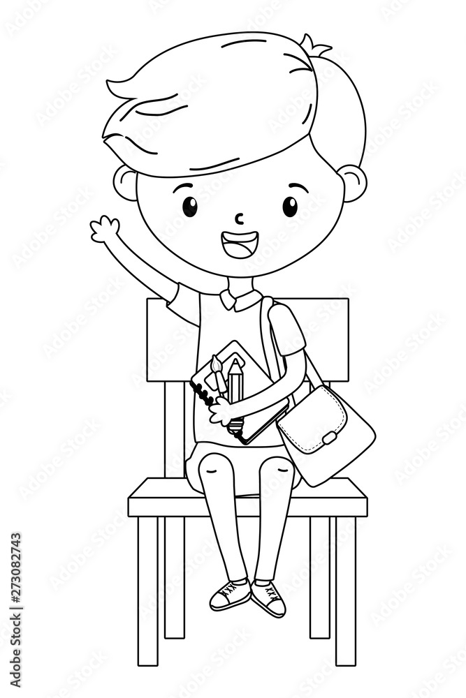 Boy kid of school design Boy kid of school design