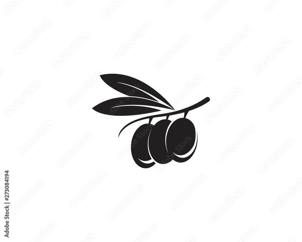 Olive oil logo vector illustration design template Olive oil logo vector illustration design template