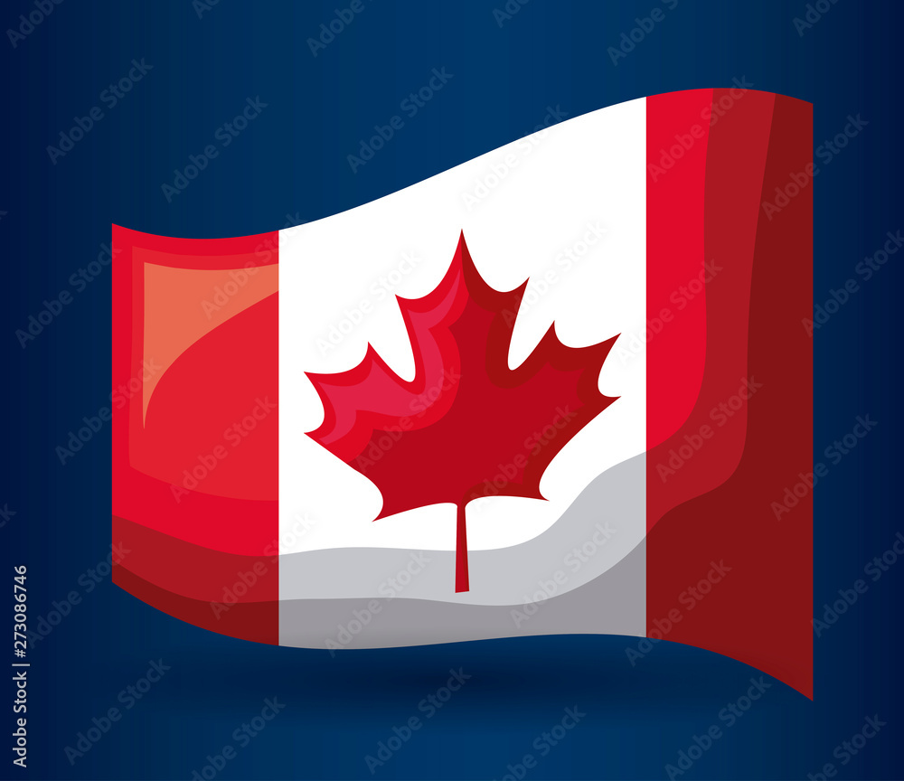 Fototapeta premium flag of canada patriotic icon
