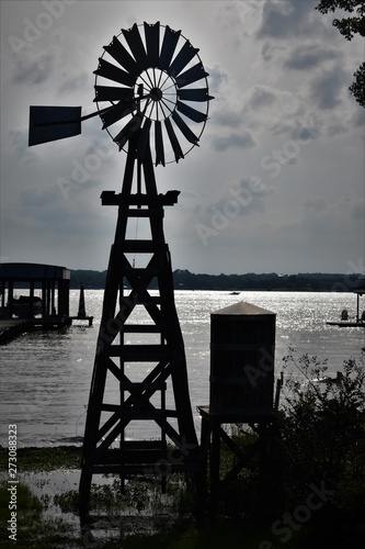 The windmill on the lake