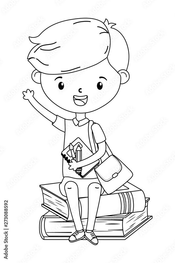 Boy kid of school design Boy kid of school design