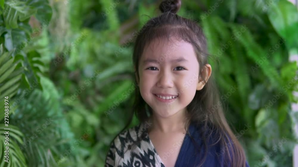 Close up portrait of beautiful young asian girl smile Close up portrait of beautiful young asian girl smile
