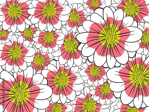 seamless pattern with flowers