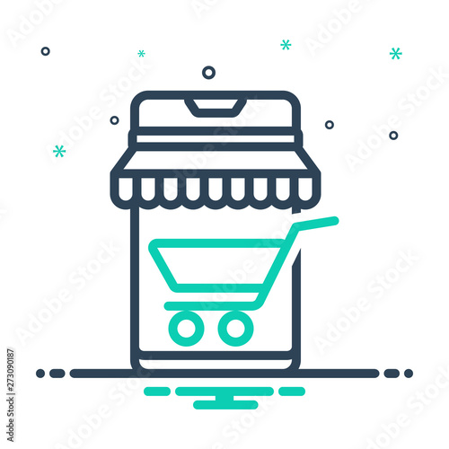  mix icon for mobile shopping