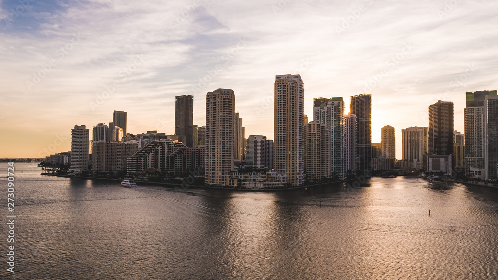 Suset in Brickell Miami Florida Suset in Brickell Miami Florida