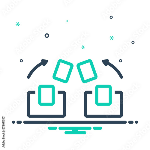  mix icon for  files exchange