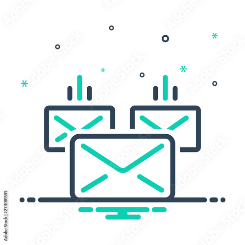  mix icon for  mailing email