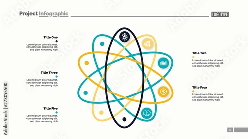 Five steps process chart slide template. Business data. Option, strategy, design. Creative concept for infographic, presentation, report. Can be used for topics like production, insurance, planning.
