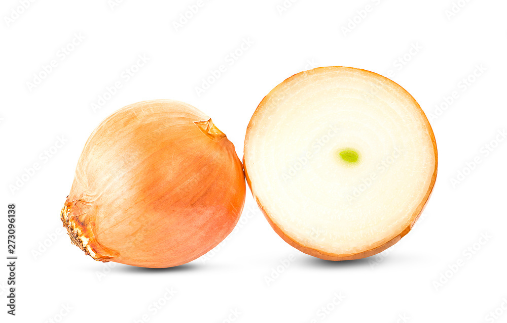 Ripe onion an isolated on a white background Ripe onion an isolated on a white background