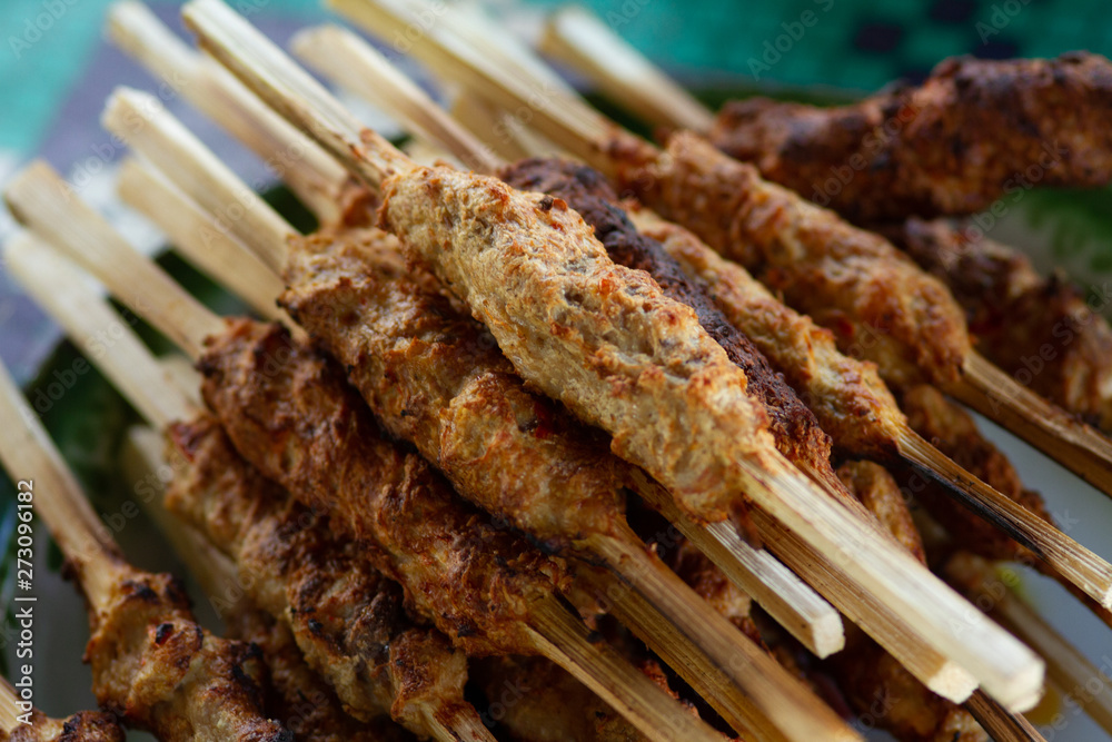 Sate lilit as Satay Lilit bali authenthic food