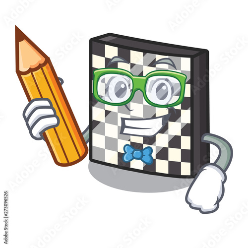 Student chessboard in the a cartoon shape