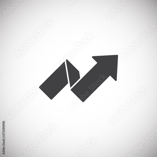 Business related icon on background for graphic and web design. Simple illustration. Internet concept symbol for website button or mobile app.
