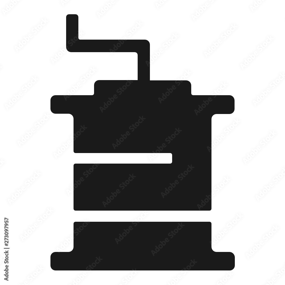 Coffee grinder machine icon Coffee grinder machine icon