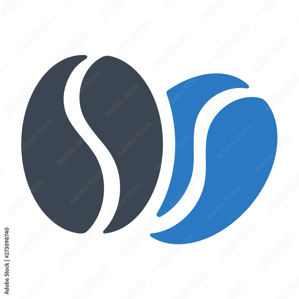 Obraz premium Coffee bean icon