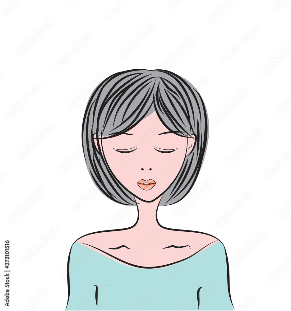 women face vector, beautiful young girl model, cartoon, sketch drawing, for cosmetics, spa, beauty, fashion, cream, salon, make up women face vector, beautiful young girl model, cartoon, sketch drawing, for cosmetics, spa, beauty, fashion, cream, salon, make up