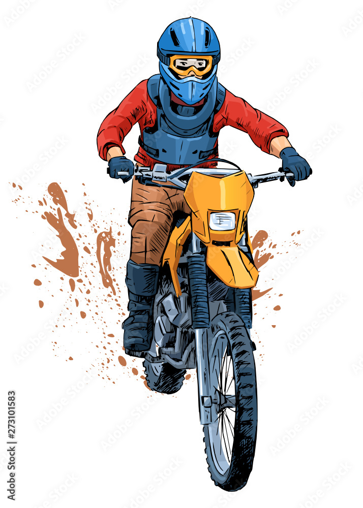 Drawing A Sports Extreme Motorcycle Royalty Free SVG, Cliparts, Vectors,  and Stock Illustration. Image 16457641.
