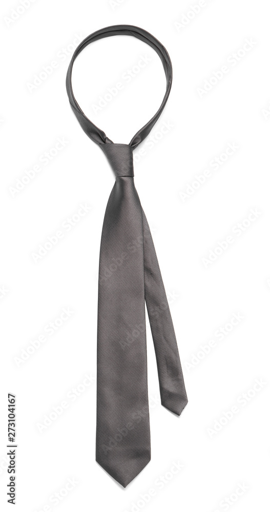 Stylish color male necktie isolated on white