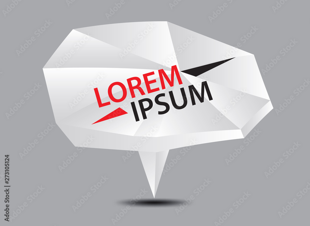 White and gray 3d speech bubbles, sale banner, web icon, Vector illustration for your business website. White and gray 3d speech bubbles, sale banner, web icon, Vector illustration for your business website.