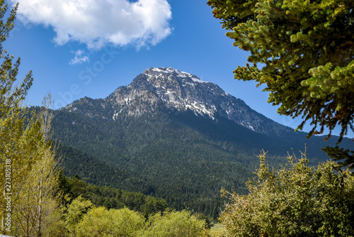 Tableau sur toile Lake Doxa in mountainous Corinthia Greece