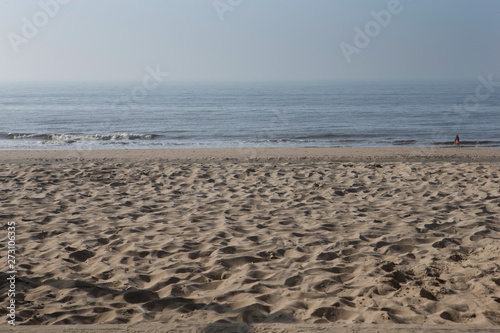 Hoek van Holland. Dutch coast Nort Sea. Beach. Sand