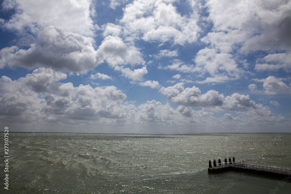 Sky and clouds IJsselmeer Netherlands