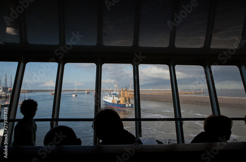 Waddenzee. Ships. Coast Netherlands. Ferry. © A