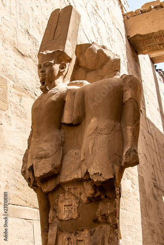 Anscient Temple of Karnak in Luxor - Archology Ruine Thebes Egypt beside the nile river