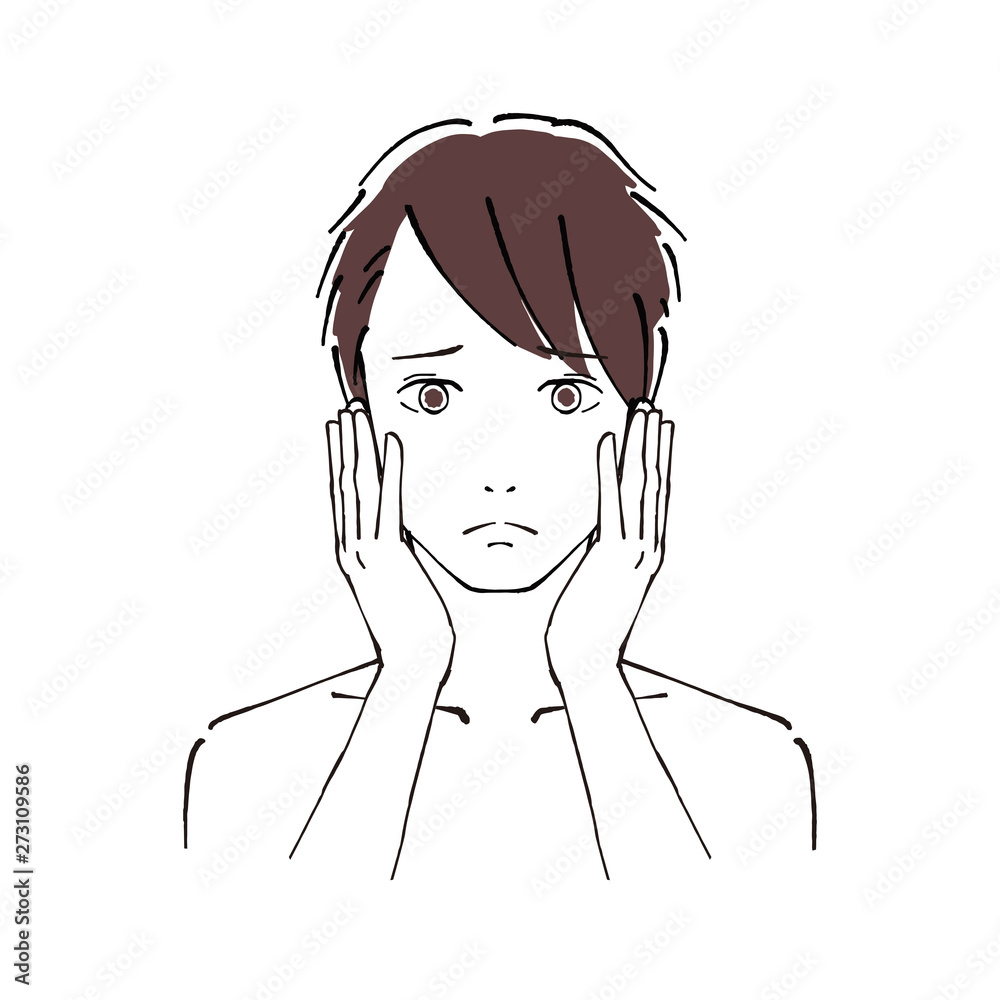 男性の顔 悩み 男性の顔 悩み