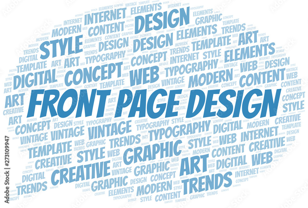 Front Page Design word cloud. Wordcloud made with text only. Front Page Design word cloud. Wordcloud made with text only.