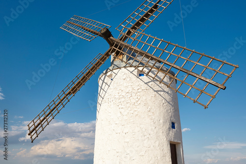 Traditional antique windmill in Spain. Toledo