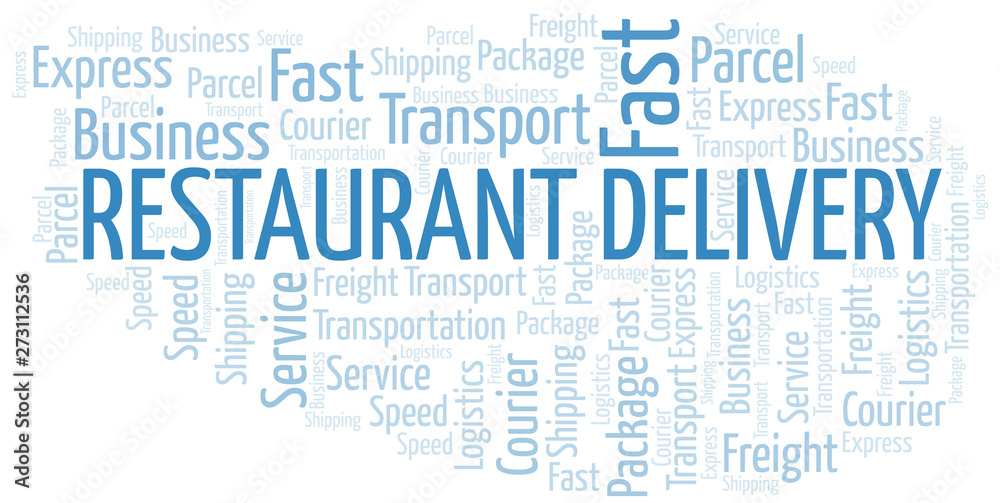 Restaurant Delivery word cloud. Wordcloud made with text only. Restaurant Delivery word cloud. Wordcloud made with text only.