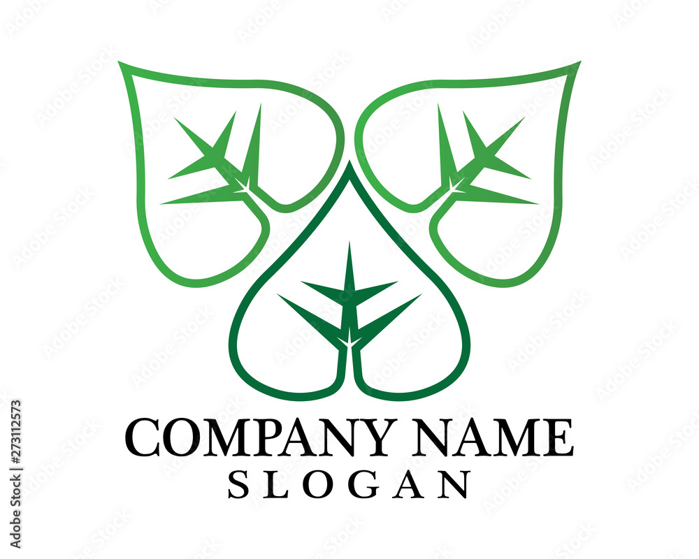 Logos of green leaf ecology nature element vector Logos of green leaf ecology nature element vector