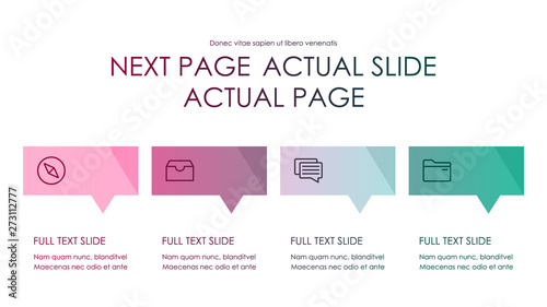 Brochure cover infographics used in marketing and advertising