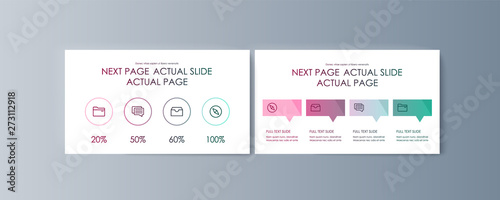 Set of brochures infographics for marketing the promotion goods and services on market