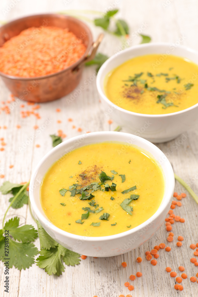 lentil soup with spice and coriander lentil soup with spice and coriander