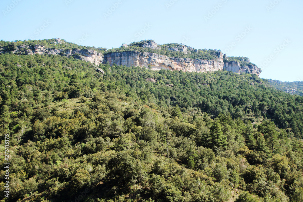 A mountain terrain of Siurana in Priorat, Spain	