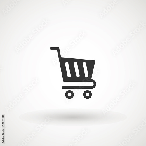 Shopping Cart Icon, flat design best vector icon.