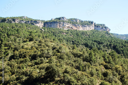 A mountain terrain of Siurana in Priorat, Spain 