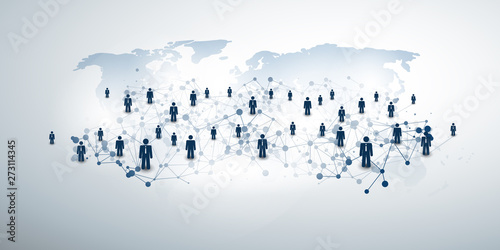Networks - Business Connections - Social Media Concept Design 